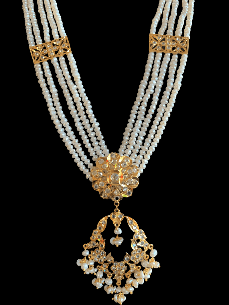 LN81 Madhuri long necklace in fresh water pearls (SHIPS IN 4 WEEKS  )
