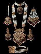 Filza ruby bridal set ( READY TO SHIP )