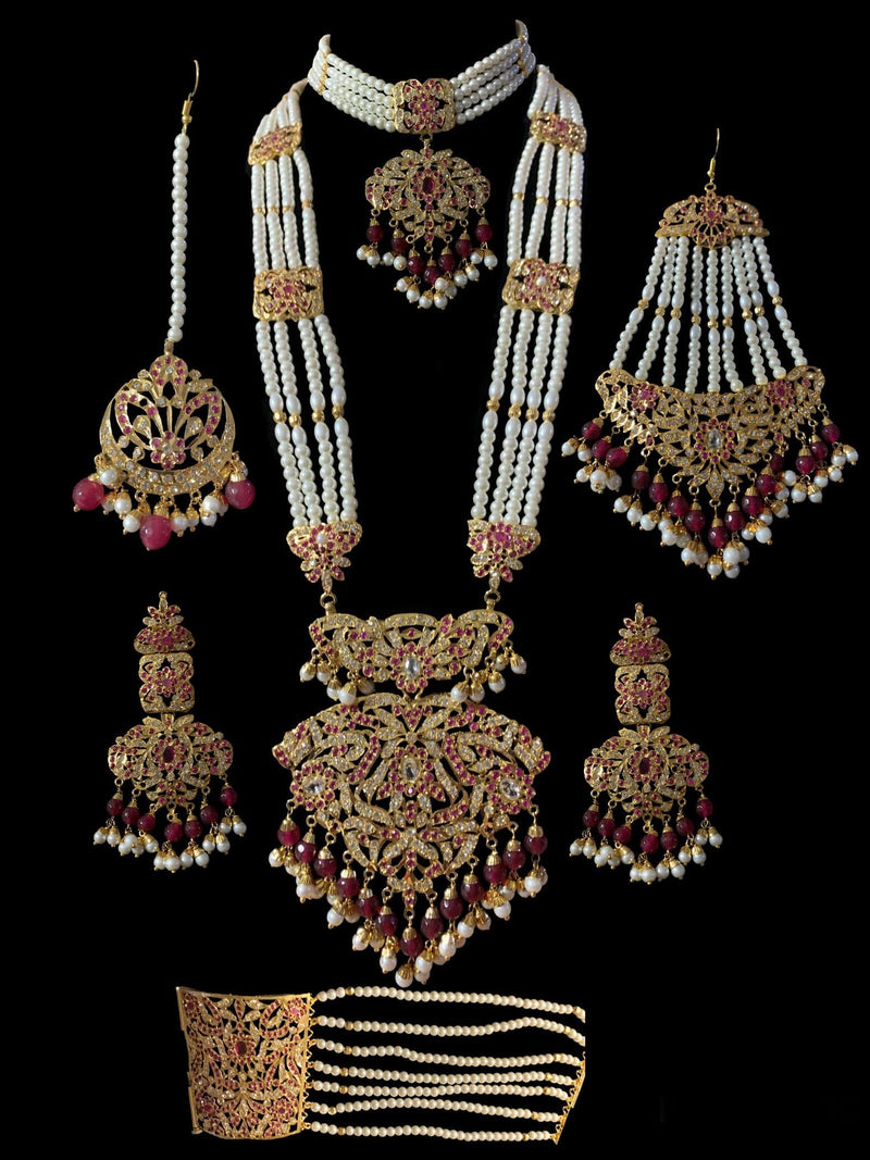 Filza ruby bridal set ( READY TO SHIP )