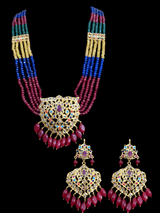 LN140 Lana navratan necklace set ( READY TO SHIP )