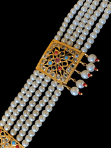B71 Ariha  pearl bracelet - navratan   ( READY TO SHIP )
