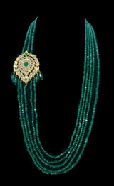 LN52  Tanmayee bridal multistranded necklace with earrings( READY TO SHIP )