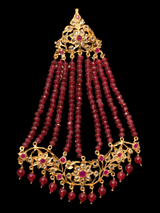 DJHR67 Abira jhoomar in rubies ( READY TO SHIP  )