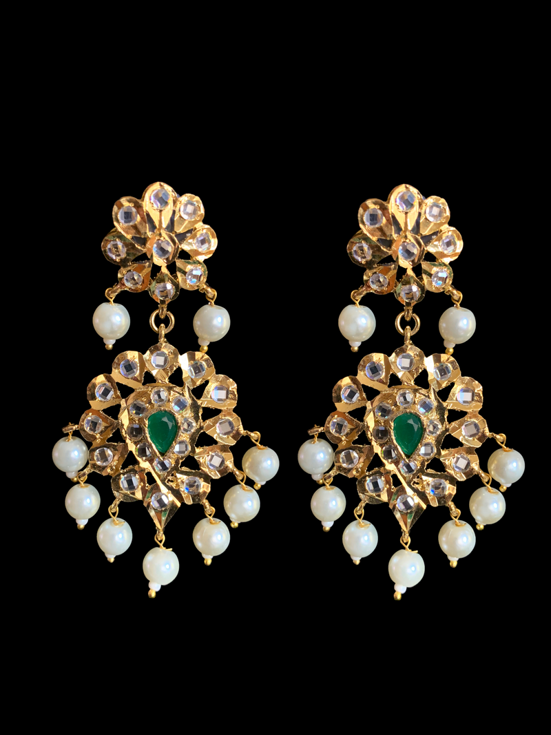 LN162 Erica Rani haar in emerald quartz beads  ( READY To SHIP )