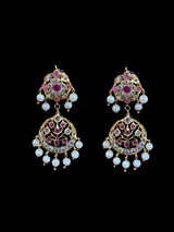 SAT17 Asmara Hyderabadi bridal satlada - ruby   ( READY TO SHIP)