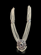 LN167 Rachel pearl  long necklace set , ( SHIPS IN 3 WEEKS )