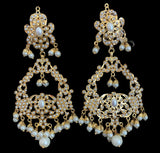 NS166 Niyati pearl jadau necklace with earrings ( SHIPS IN 4 WEEKS  )