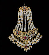 Hema jadau jhoomar in navratan  ( READY TO SHIP )