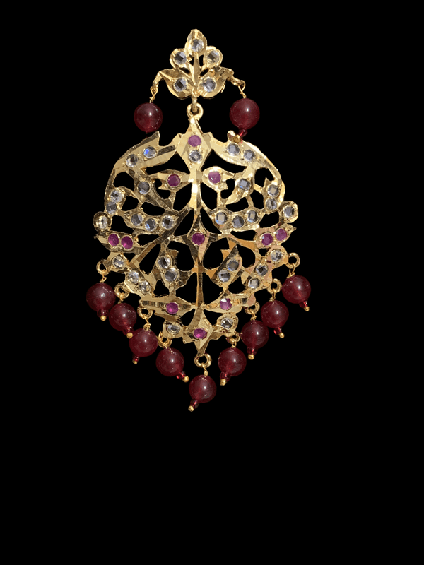 DER79 Aryana earrings in ruby     (SHIPS IN 3 WEEKS )