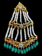 DJHR56 Leah multicolor  jhoomar with fresh water pearls ( READY TO SHIP)