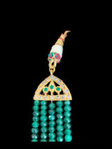 Ramia emerald rani haar with earrings( SHIPS IN 4 WEEKS)