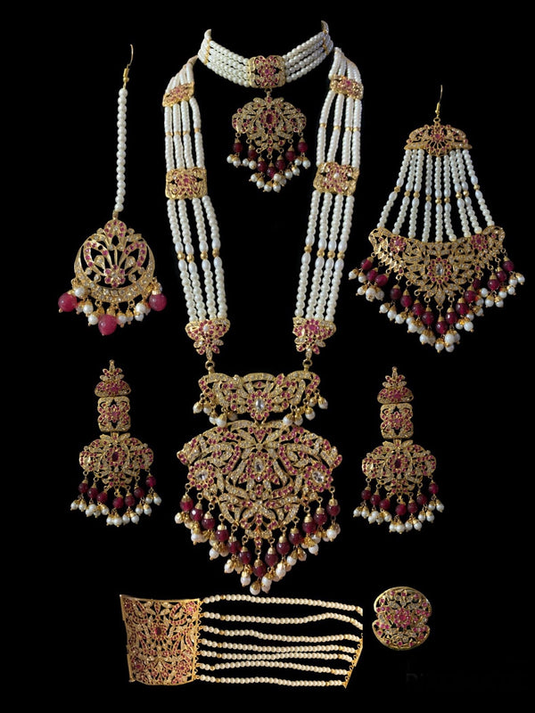 Filza ruby bridal set ( READY TO SHIP )