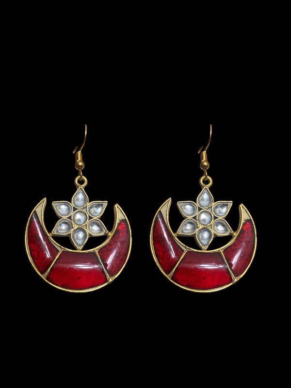 DER243 Niswa farshi kundan earrings  ( SHIPS IN 4 WEEKS  )