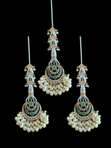 DJET27 Tahura earrings tika in green ( READY TO SHIP )