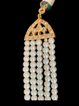 LN50 Ramia shell  pearl  rani haar with earrings( READY TO SHIP )