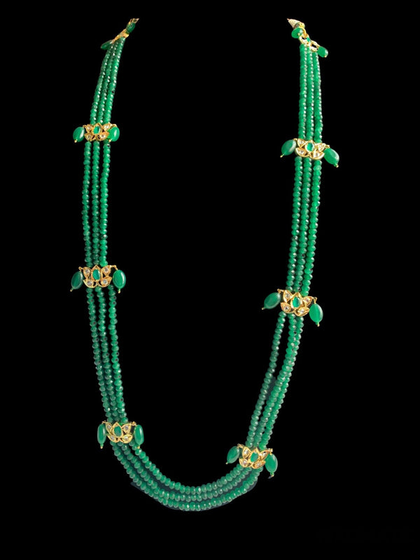 LN49 Raina green beads   necklace ( SHIPS IN 2 WEEKS )