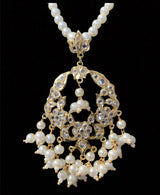 PS401 Madhuri pendant set in pearls ( SHIPS IN 4 WEEKS  )