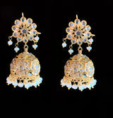 DER615 Navya fresh water pearls jhumka - pearls   ( READY TO SHIP )