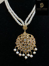 Shirina pendant set in pearls ( SHIPS IN 4 WEEKS )