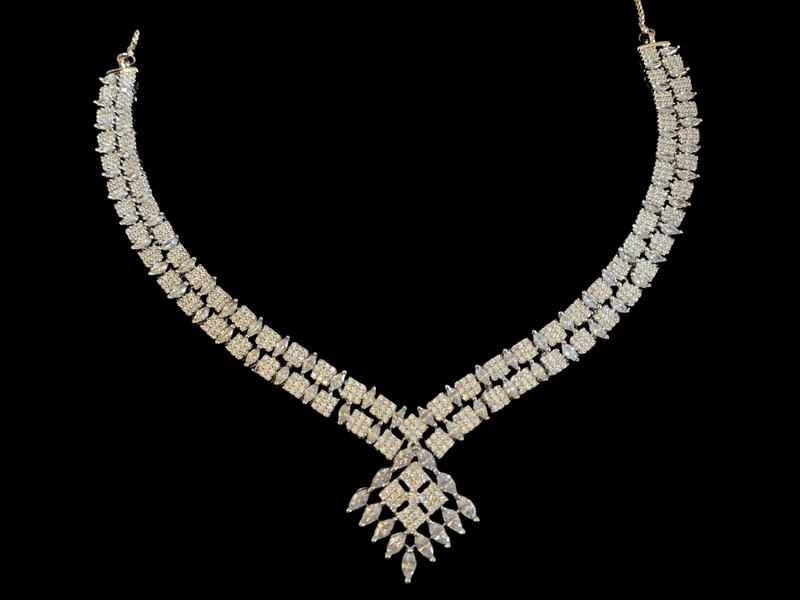 NS260 Falak  cz necklace ( READY TO SHIP )