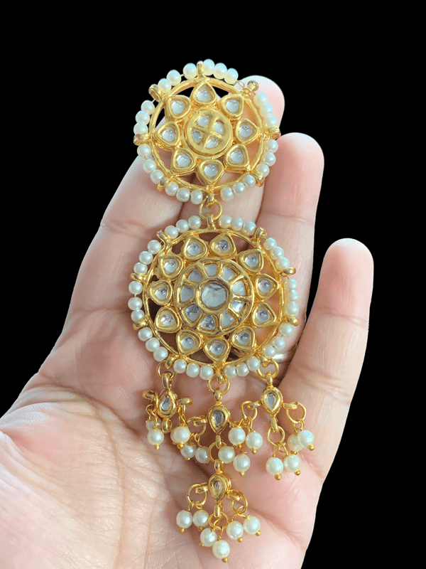 DER288 Kundan dangler earrings ( READY TO SHIP )