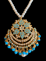 PS414 Mohini pendant set ( turquoise   )READY TO SHIP