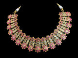 NS374 MIZAN Hyderabadi gold plated necklace set ( READY TO SHIP )