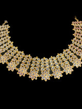 NS366 MIZAN Hyderabadi gold plated necklace set ( READY TO SHIP )