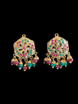 Naima pendant set in ruby emerald   ( SHIPS IN 4 WEEKS )