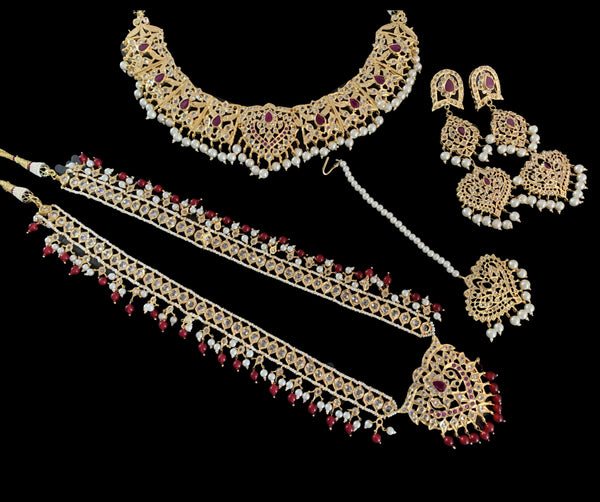 Heba hyderabadi bridal set ( READY TO SHIP )