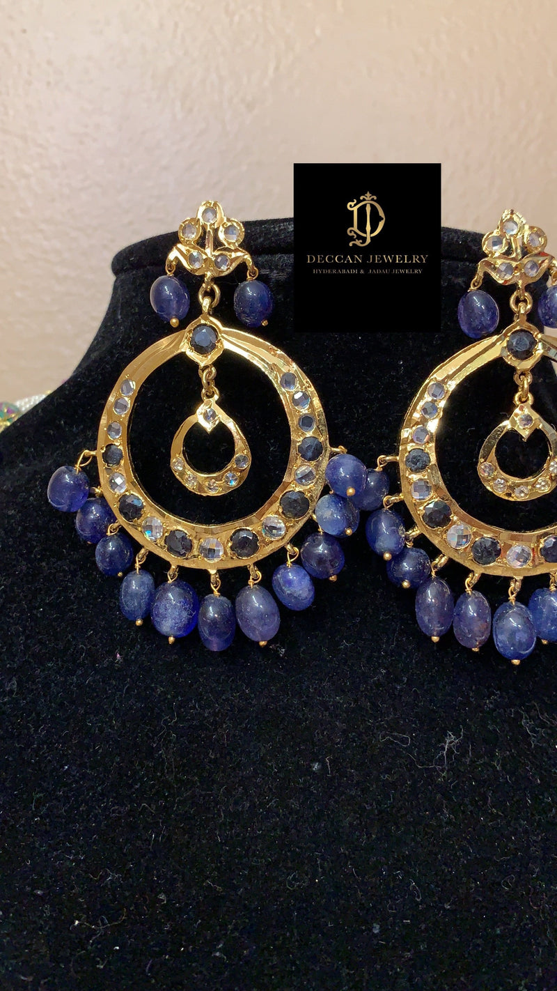 Tirmani in natural pearls and sapphires ( SHIPS IN 4 WEEKS  )