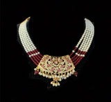 Ava necklace set in rubies (MADE UPON ORDER)