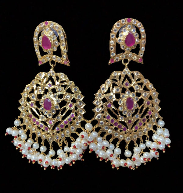 Jiera earrings in rubies (SHIPS IN 3-4 WEEKS)