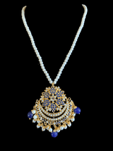 PS415 Mohini pendant set ( sapphire   )READY TO SHIP