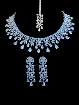 NS285 Silver plated necklace set ( SHIPS IN 4 WEEKS )   )