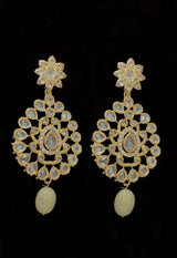 NS101 Ashrita polki necklace with earrings ( READY TO SHIP)