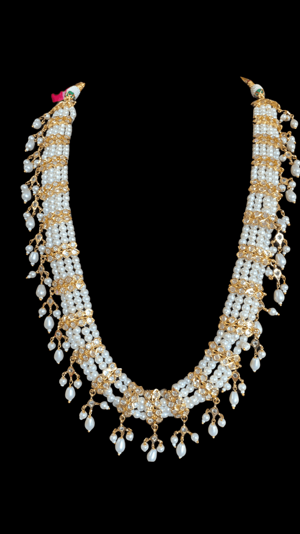 Esra multipendant necklace- shell pearls  (ships in 4 weeks )