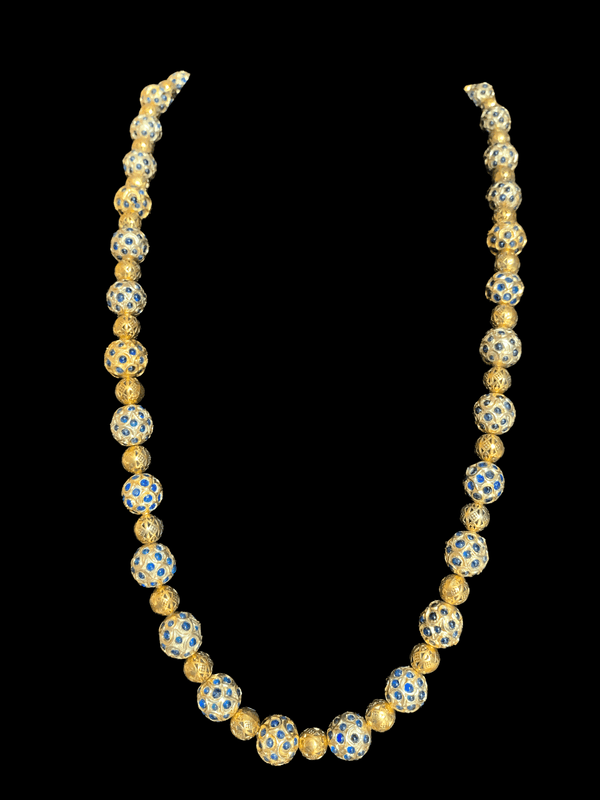 NS89 Beads necklace - royal blue ( SHIPS IN 4 WEEKS  )