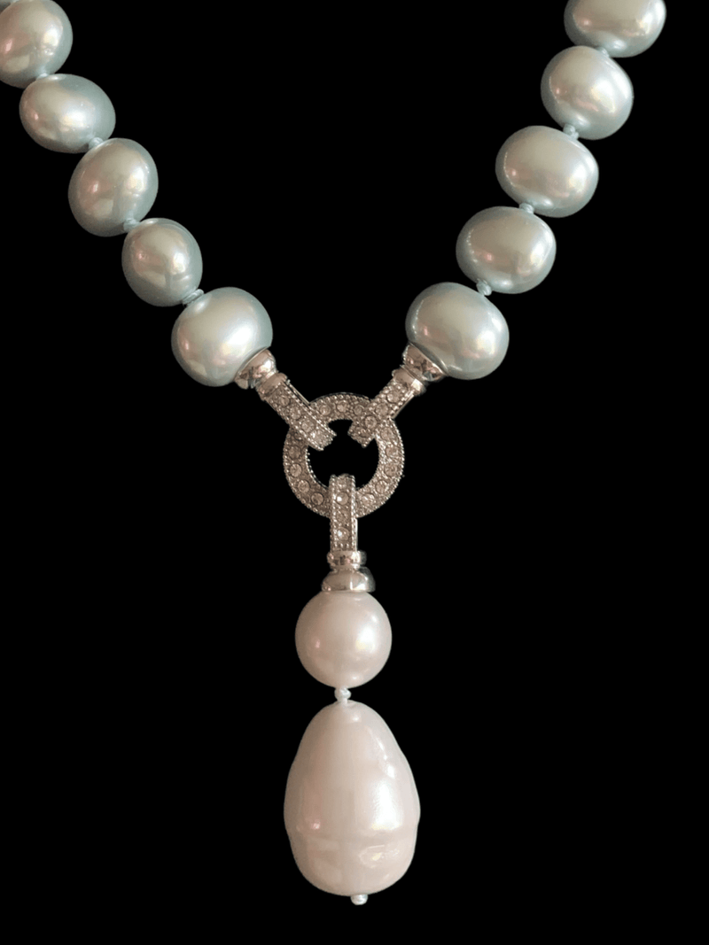 NS270 Pearl necklace set ( READY TO SHIP )