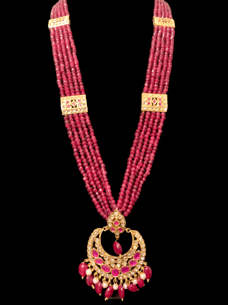 LN150 Noor Rani haar ( Ruby ) ( READY TO SHIP)