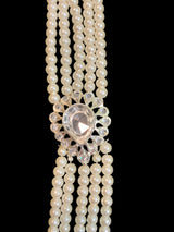 LN167 Rachel pearl  long necklace set , ( SHIPS IN 3 WEEKS )