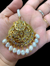 DJTK109 Rehana fresh water pearl tika ( SHIPS IN 4 WEEKS )