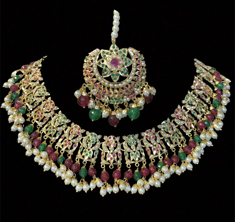 Raksha jadau necklace set ( SHIPS IN 4 WEEKS )
