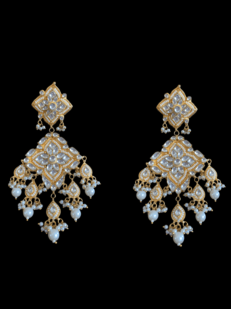 Asfi pachi kundan necklace set with earrings tika ( SHIPS IN 5 WEEKS )