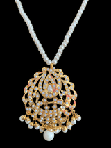 PS95 Jadau  pendant set in pearls  ( READY TO SHIP)