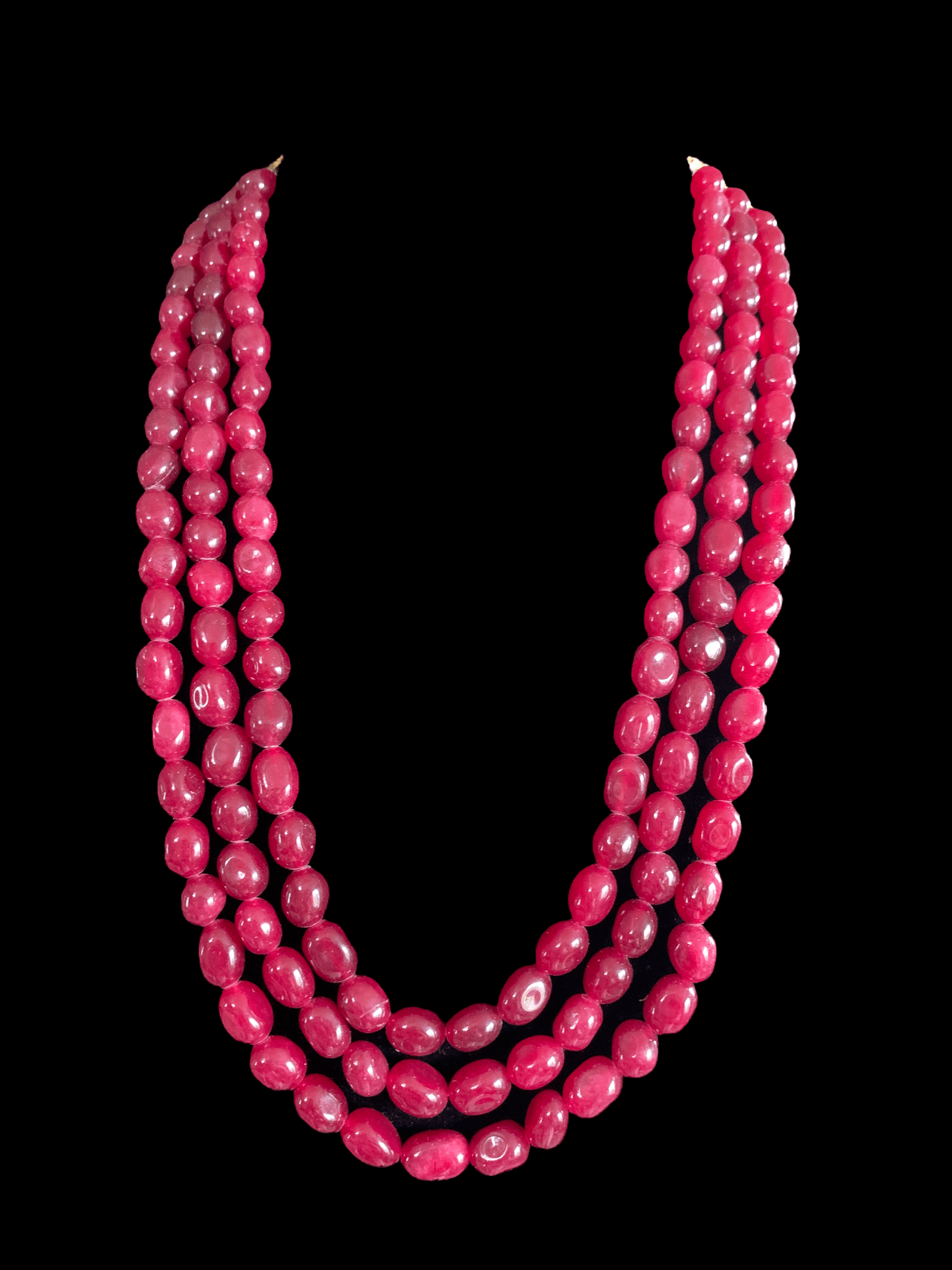 Ruby beads mala with pendant hotsell