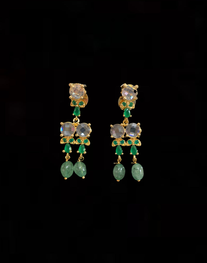 BRENA Hyderabadi necklace set in emerald (SHIPS IN 4 WEEKS ) – Deccan ...