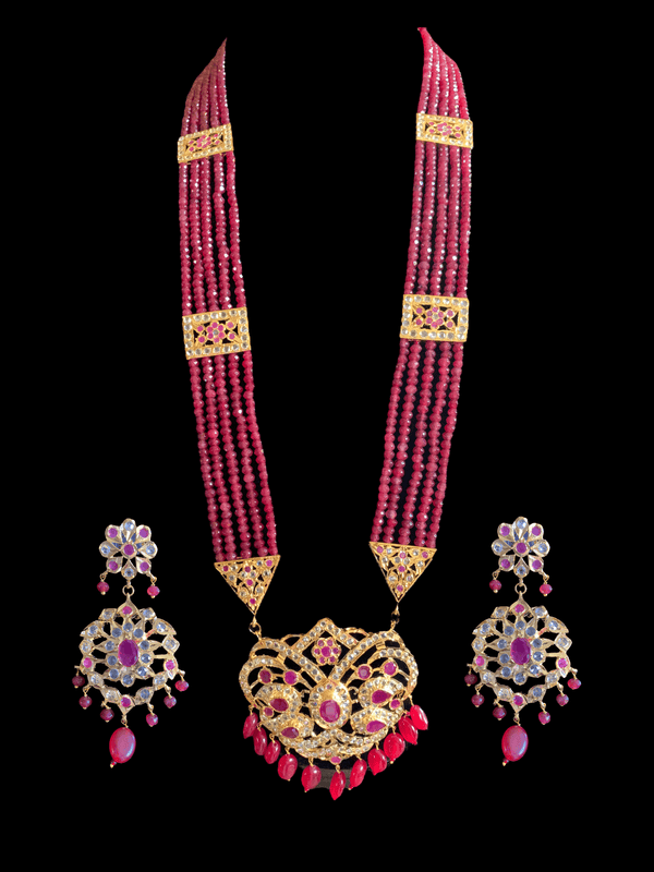 Namita Rani haar in rubies , ( SHIPS IN 3 WEEKS )