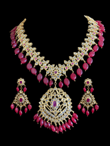 NS283 Aaina necklace (ruby)(READY TO SHIP)