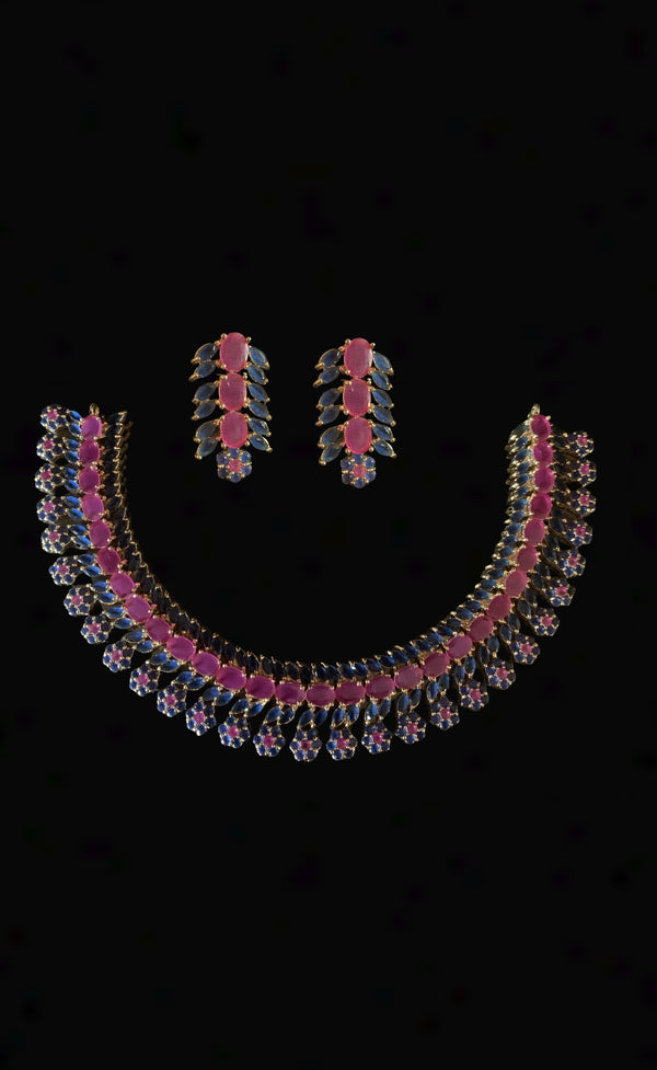 NS216 Ilma set in Ruby sapphires   (READY TO SHIP)